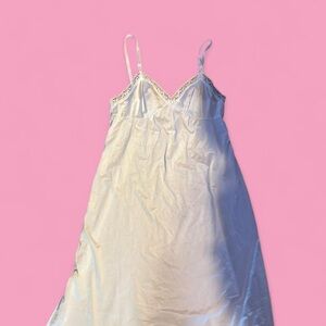 Vanity Fair Cream Satin Chemise